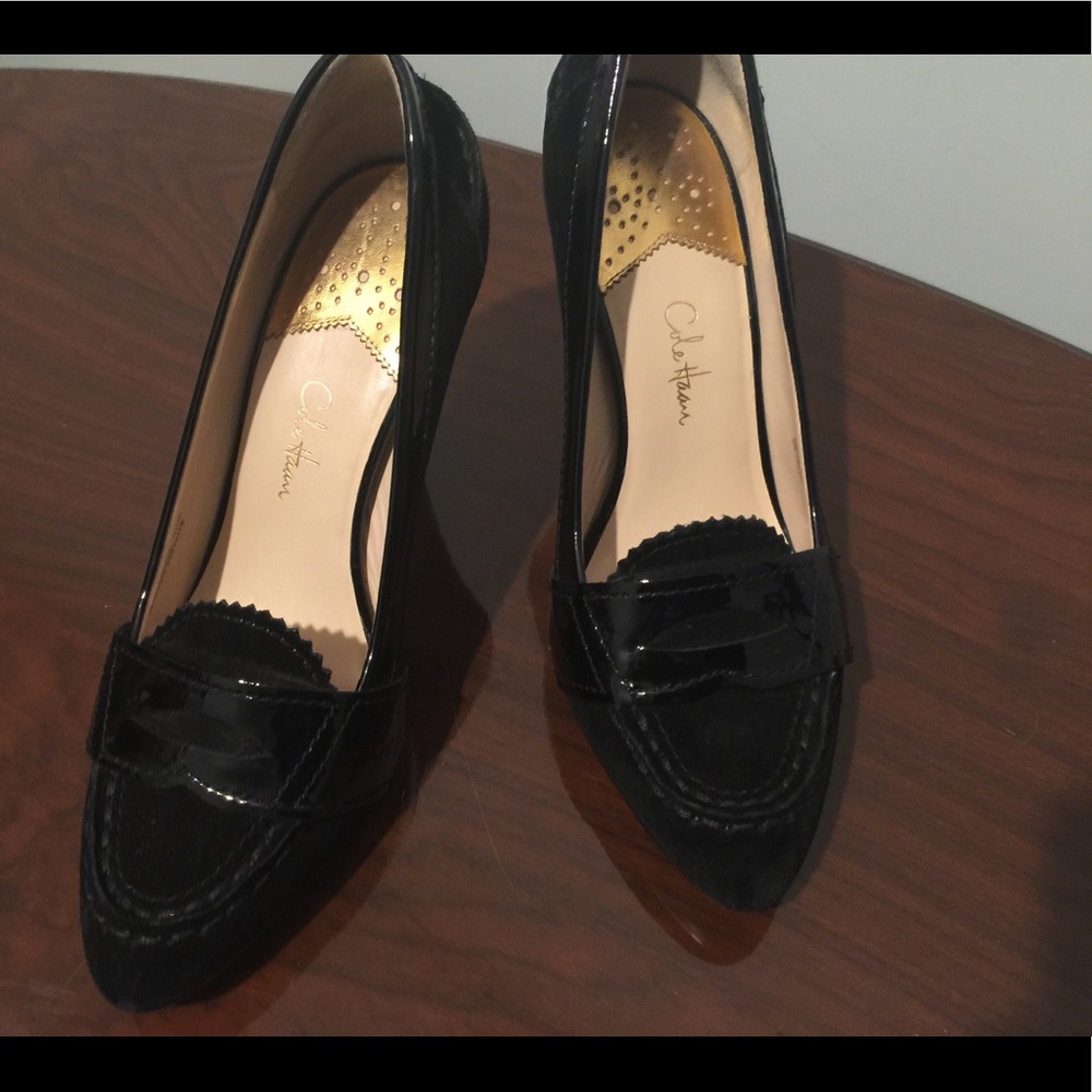Cole Haan Nike Air Suede and Patent Leather Loafer